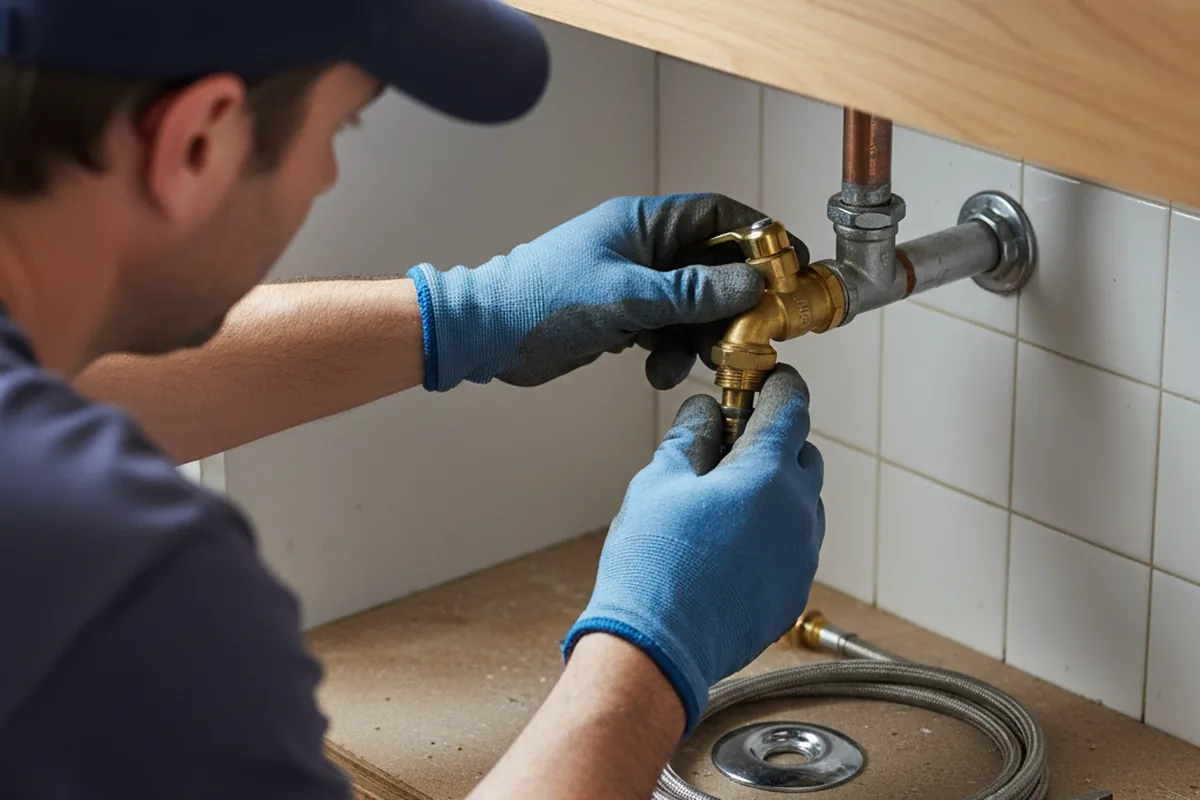 Shutoff valve and fitting work during Emergency Plumbing in London